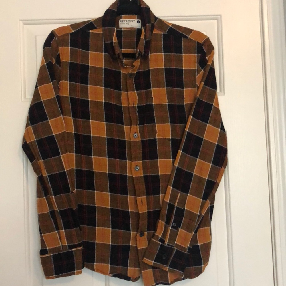 Retrofit Orange and Black Flannel